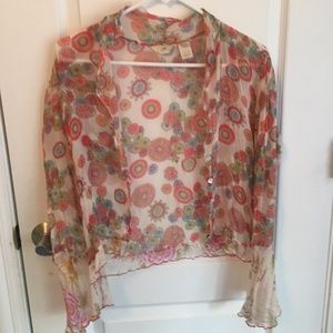 Floral blouse button shirt